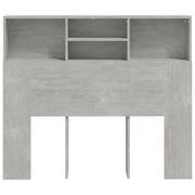 Mobile con testiera grigio cemento 120x19x103,5 cm v6518 - Vetonek