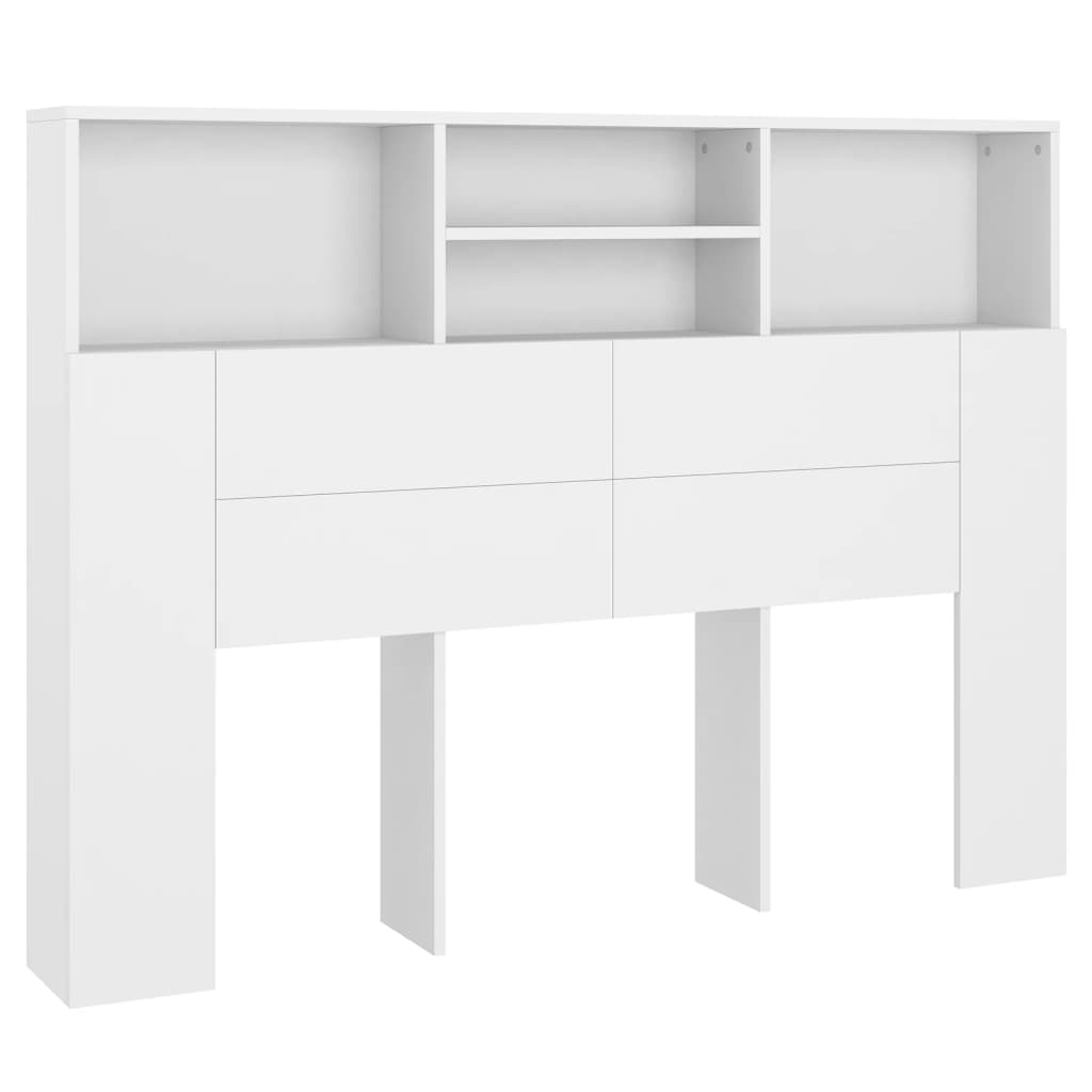 Mueble cabecero blanco 140x19x103,5 cm vidaXL