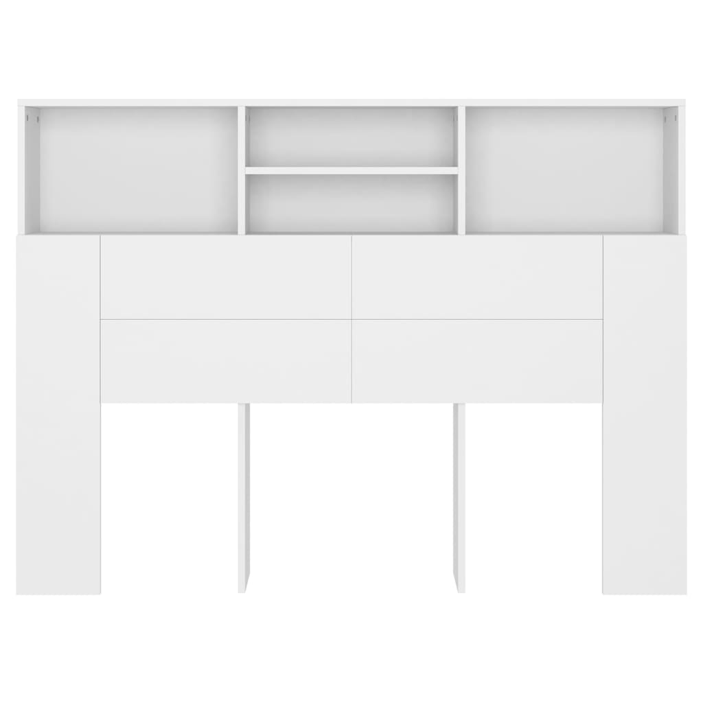 Mueble cabecero blanco 140x19x103,5 cm vidaXL