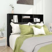 Mobili con testiera nera 140x19x103,5 cm v6556 Vetonek
