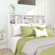 Mobile testiera bianco lucido 140x19x103,5 cm v6594 Vetonek