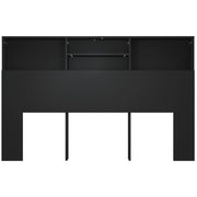 Mobile con testiera nera 160x19x103,5 cm v6617 - Vetonek