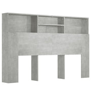 Vetonek Mobile con testiera grigio cemento 160x19x103,5 cm