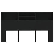 Mobile con testiera nera 180x19x103,5 cm v6679 - Vetonek