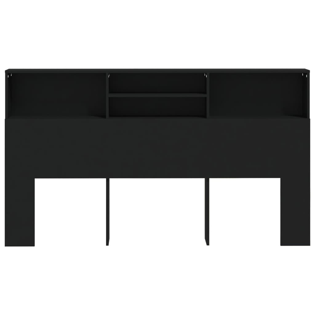 Mueble cabecero negro 180x19x103,5 cm vidaXL