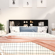 Mobili con testiera nera 180x19x103,5 cm v6679 Vetonek