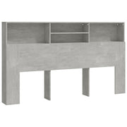 Vetonek Mobile con testiera grigio cemento 180x19x103,5 cm