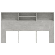 Mobile con testiera grigio cemento 180x19x103,5 cm v6693 - Vetonek