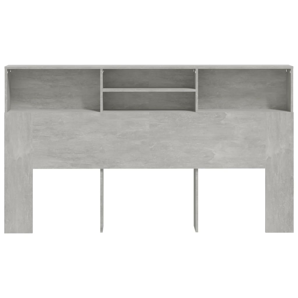 Mobile con testiera grigio cemento 180x19x103,5 cm v6693 - Vetonek