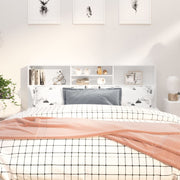 Mobile testiera bianco lucido 180x19x103,5 cm v6716 Vetonek