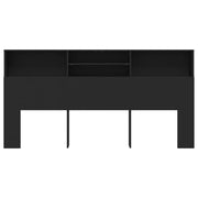 Mobile con testiera nera 200x19x103,5 cm v6730 - Vetonek