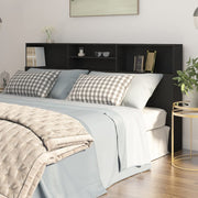 Mobili con testiera nera 200x19x103,5 cm v6730 Vetonek