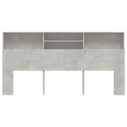 Mobile con testiera grigio cemento 200x19x103,5 cm v6754 - Vetonek