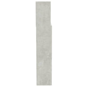 Mobile con testiera grigio cemento 200x19x103,5 cm v6754 - Vetonek