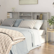 Mobili con testiera grigio cemento 200x19x103,5 cm v6754 Vetonek