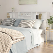 Mobile testiera bianco lucido 200x19x103,5 cm v6778 Vetonek