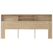 Mobile con testiera in rovere Sonoma 220x19x103,5 cm v6808 - Vetonek