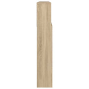 Mobile con testiera in rovere Sonoma 220x19x103,5 cm v6808 - Vetonek