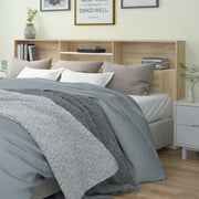 Mobili con testiera in rovere bianco e sonoma 220x19x103,5 cm v6822 Vetonek