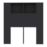Mobili con testiera nera 100x18,5x104,5 cm - Vetonek