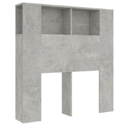 Vetonek Mobile con testiera grigio cemento 100x18,5x104,5 cm