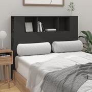 Mobile con testiera nera 120x18,5x102,5 cm v6914 - Vetonek