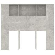 Mobile con testiera grigio cemento 120x18,5x102,5 cm v6938 - Vetonek