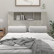 Mobile con testiera grigio cemento 120x18,5x102,5 cm v6938 Vetonek