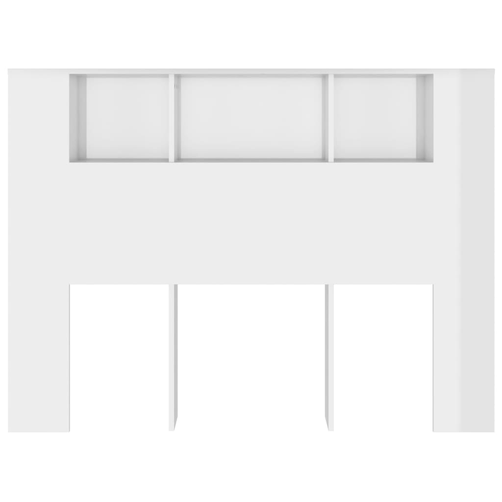 Mueble cabecero blanco brillante 140x18,5x104,5 cm vidaXL