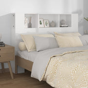 Mobile testiera bianco lucido 140x18,5x104,5 cm v7010 Vetonek