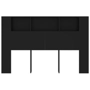 Mobile con testiera nera 160x18,5x104,5 cm v7034 - Vetonek