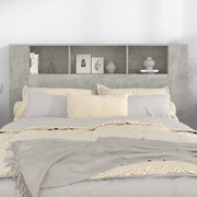 Mobile con testiera grigio cemento 160x18,5x104,5 cm v7058 - Vetonek