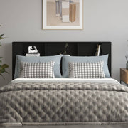Mobile con testiera nera 180x18,5x104,5 cm v7096 - Vetonek