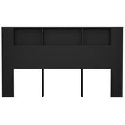Mobile con testiera nera 180x18,5x104,5 cm v7096 - Vetonek