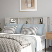 Mobile con testiera grigio cemento 180x18,5x104,5 cm v7119 Vetonek