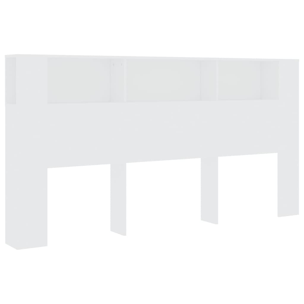 Mueble cabecero blanco 200x18,5x104,5 cm vidaXL