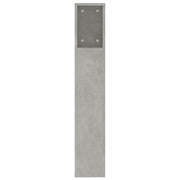 Mobile con testiera grigio cemento 200x18,5x104,5 cm v7171 - Vetonek