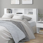 Mobile testiera bianco lucido 200x18,5x104,5 cm v7195 Vetonek