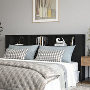 Mobile testiera nera 220x18,5x104,5 cm v7218 Vetonek