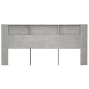 Mobile con testiera grigio cemento 220x18,5x104,5 cm v7232 - Vetonek