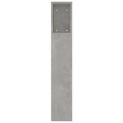 Mobile con testiera grigio cemento 220x18,5x104,5 cm v7232 - Vetonek