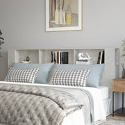 Mobile con testiera grigio cemento 220x18,5x104,5 cm v7232 Vetonek