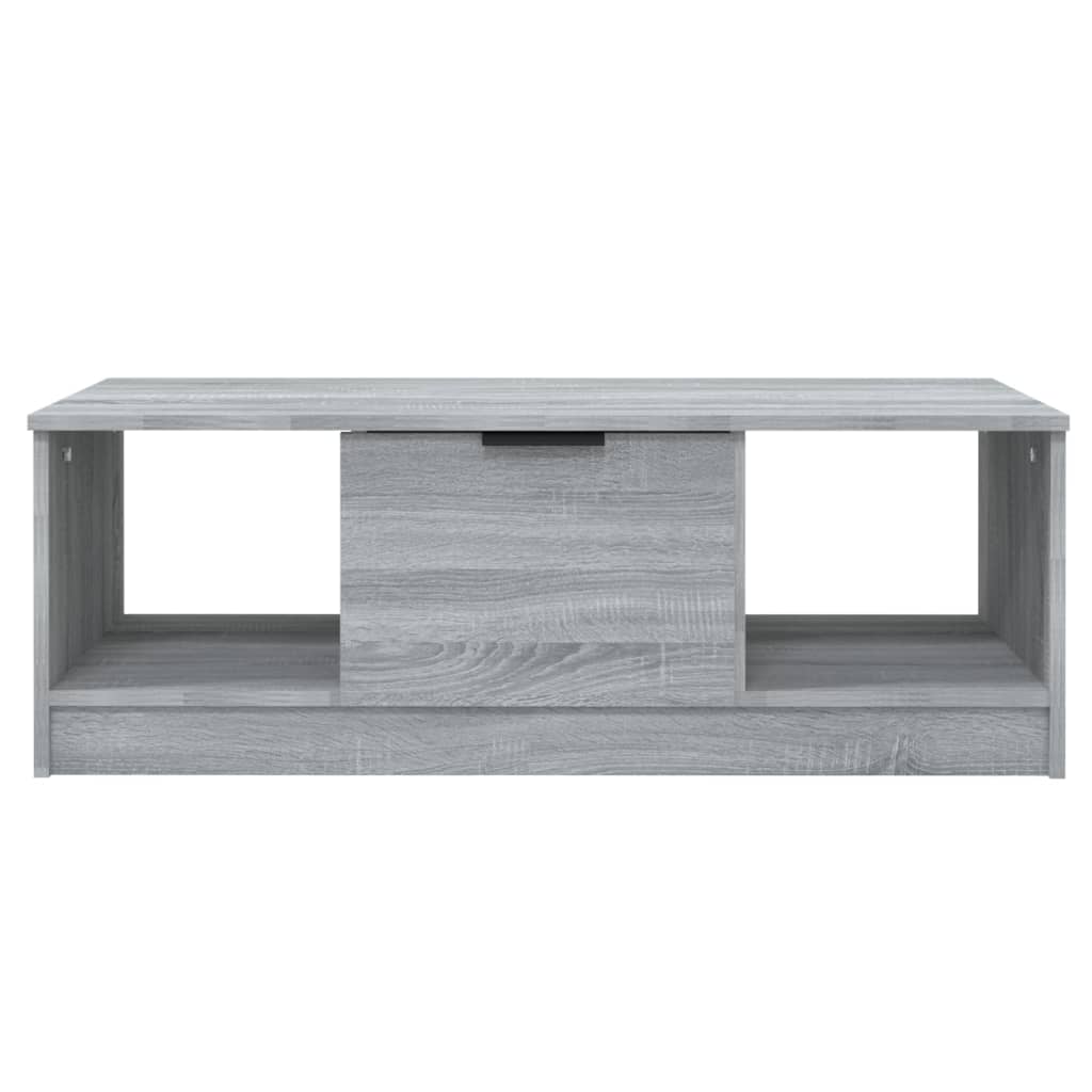 Mesa de centro madera de ingeniería gris Sonoma 102x50x36 cm