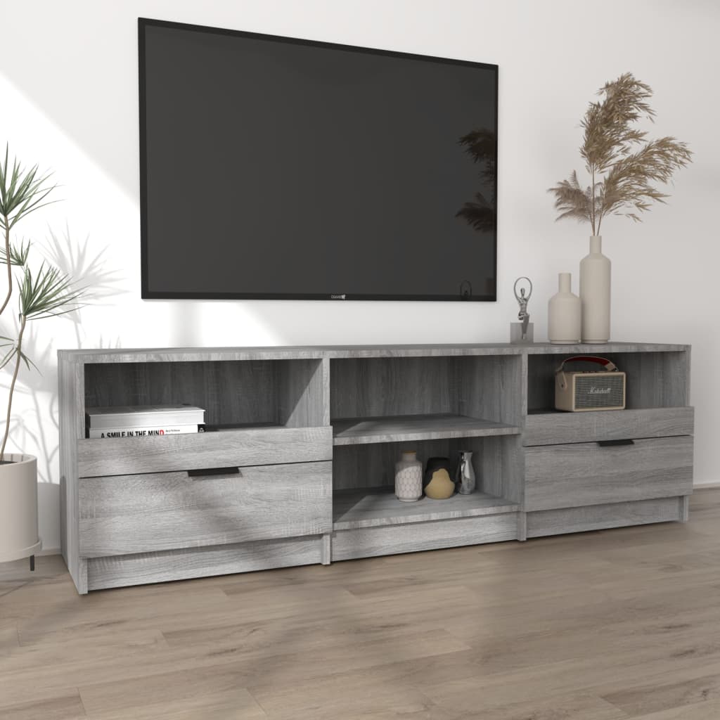 Mueble de TV madera gris Sonoma 150x33,5x45 cm