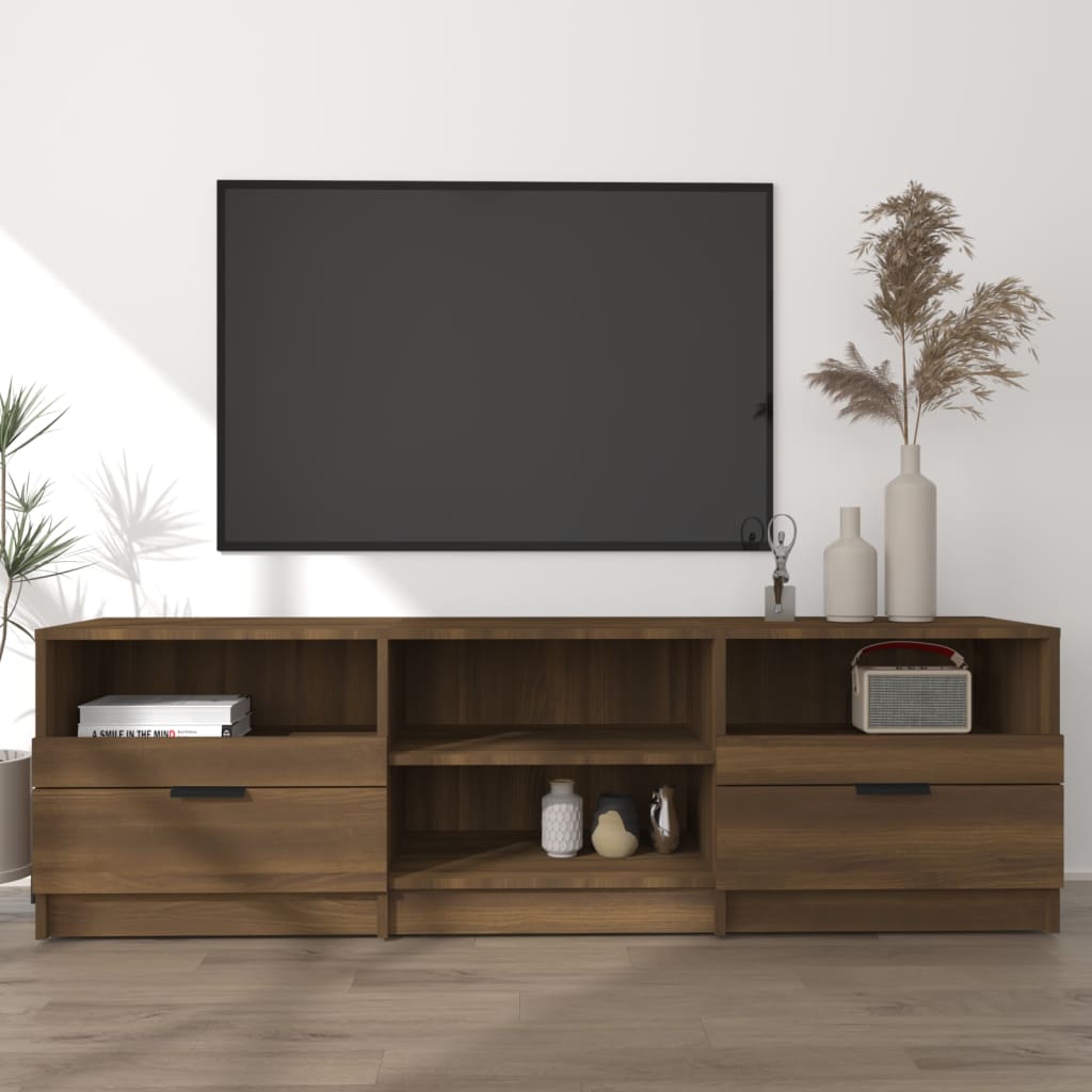 Vetonek Mueble para TV madera contrachapada roble marrón 150x33,5x45 cm