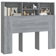 Mobili con testiera grigia Sonoma 120x19x103,5 cm - Vetonek