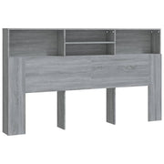 Mobile con testiera grigia Vetonek Sonoma 180x19x103,5 cm