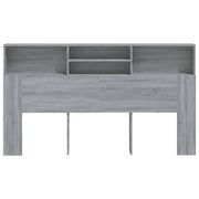 Mobile con testiera grigia Sonoma 180x19x103,5 cm v8802 - Vetonek