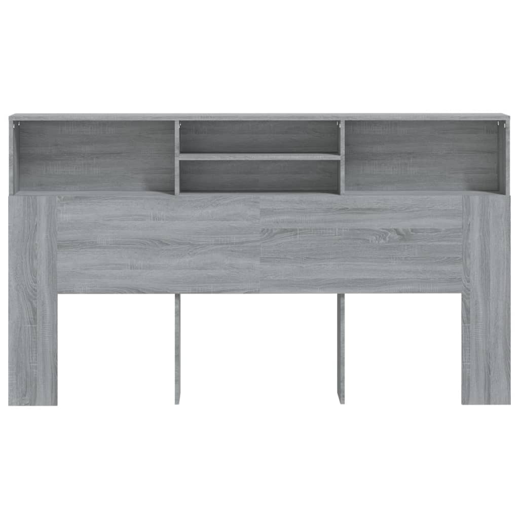 Mueble cabecero gris Sonoma 180x19x103,5 cm vidaXL