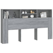 Mobile con testiera grigia Sonoma 180x19x103,5 cm v8802 - Vetonek